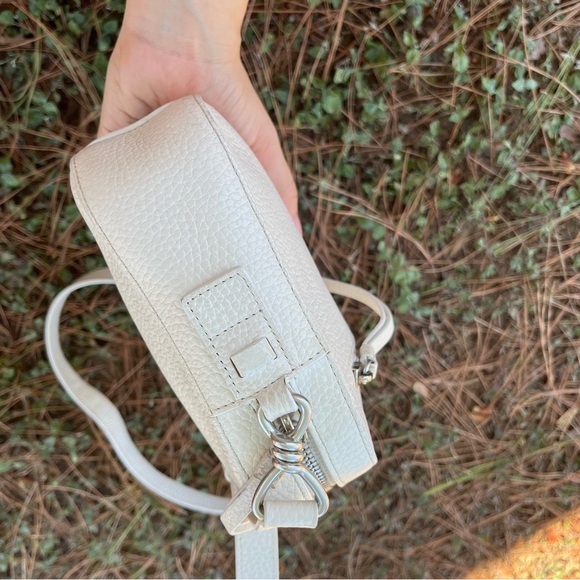 ALLSAINT All Saint Camera Zoe Frankie White Leather Crossbody Shoulder Bag - Picture 9 of 12